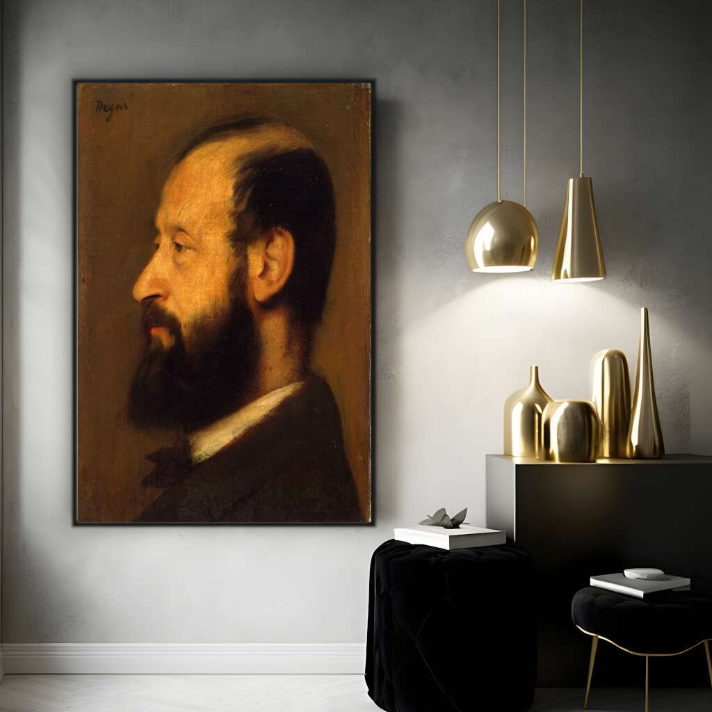 Joseph-Henri Altes by Edgar Degas | Edgar Degas Wall Art Prints - The Canvas Hive