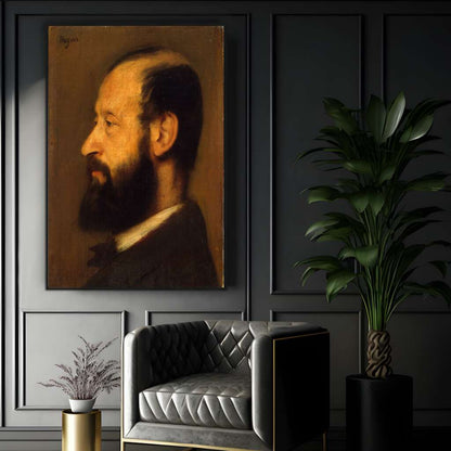 Joseph-Henri Altes by Edgar Degas | Edgar Degas Wall Art Prints - The Canvas Hive