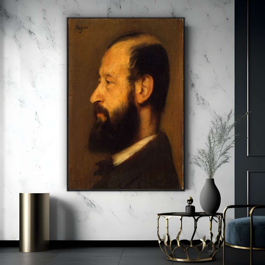 Joseph-Henri Altes by Edgar Degas | Edgar Degas Wall Art Prints - The Canvas Hive