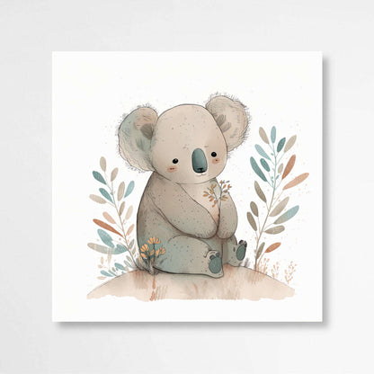 Koala Blooms | Nursery Wall Art Prints - The Canvas Hive