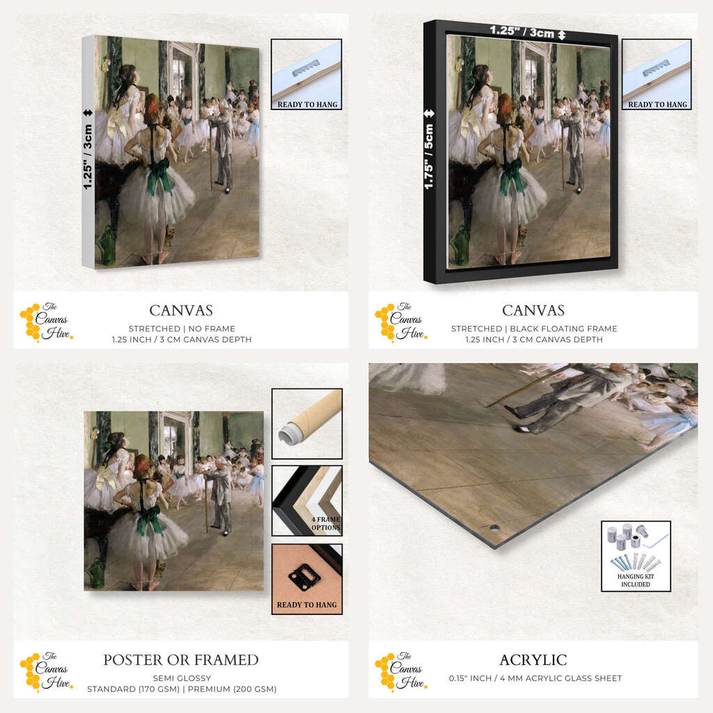 La Classe De Danse by Edgar Degas | Edgar Degas Wall Art Prints - The Canvas Hive