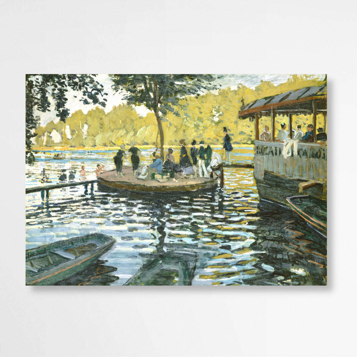 La Grenouillere by Claude Monet | Claude Monet Wall Art Prints - The Canvas Hive