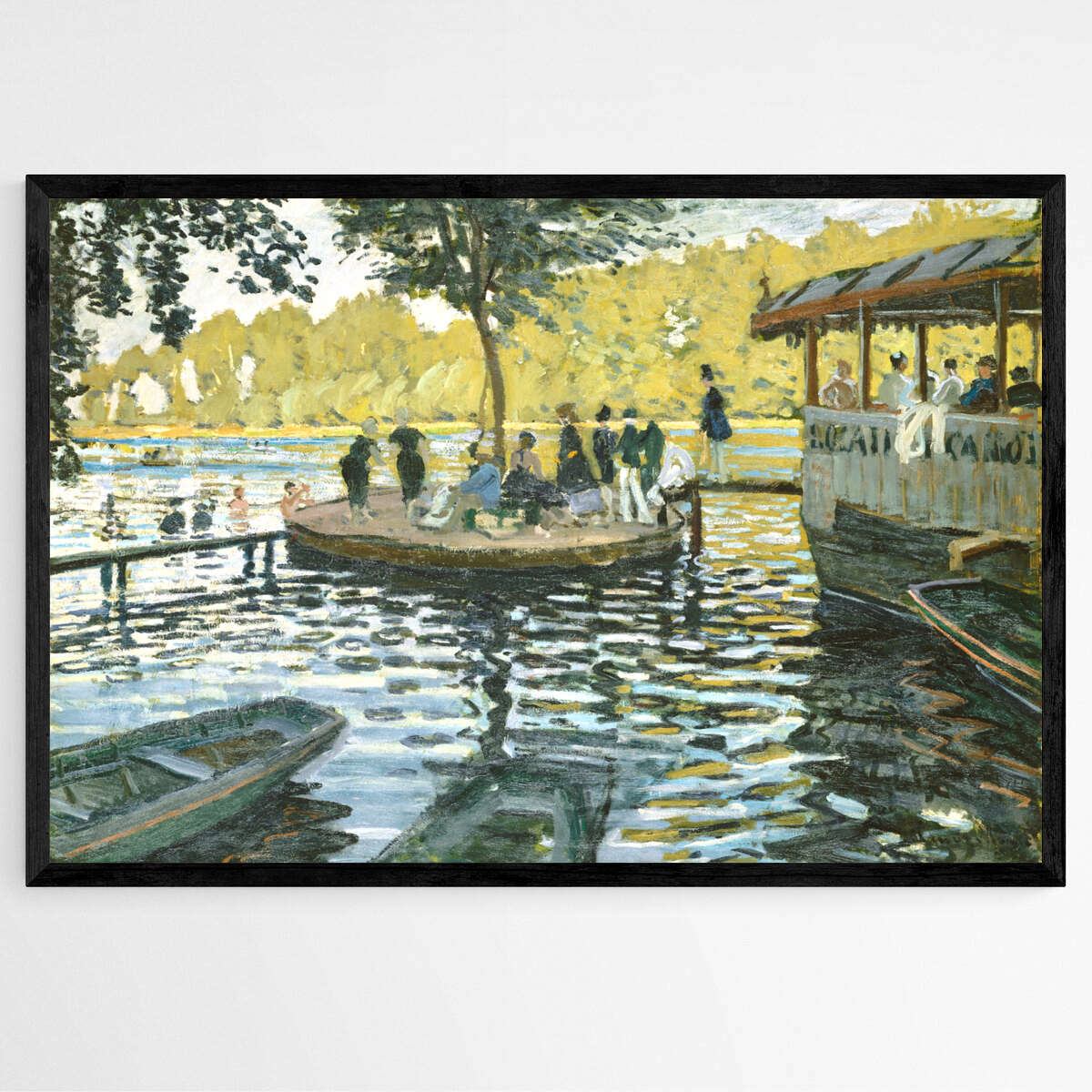 La Grenouillere by Claude Monet | Claude Monet Wall Art Prints - The Canvas Hive