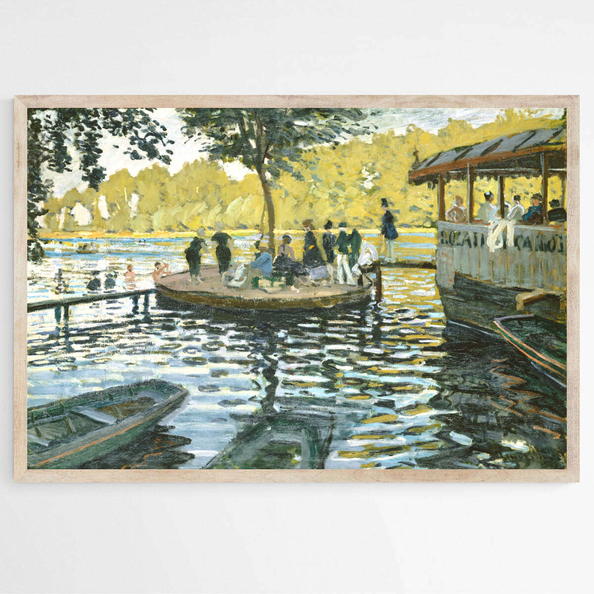 La Grenouillere by Claude Monet | Claude Monet Wall Art Prints - The Canvas Hive