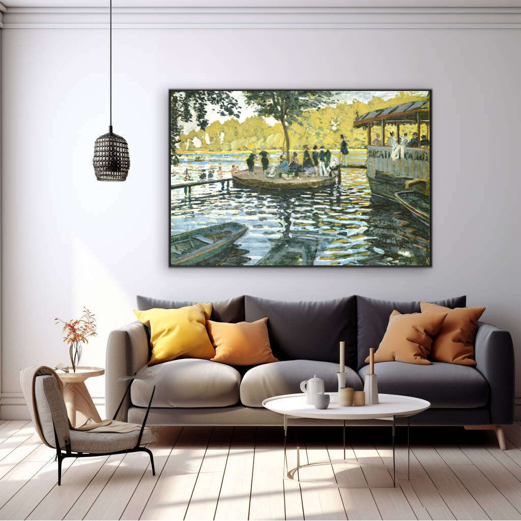 La Grenouillere by Claude Monet | Claude Monet Wall Art Prints - The Canvas Hive