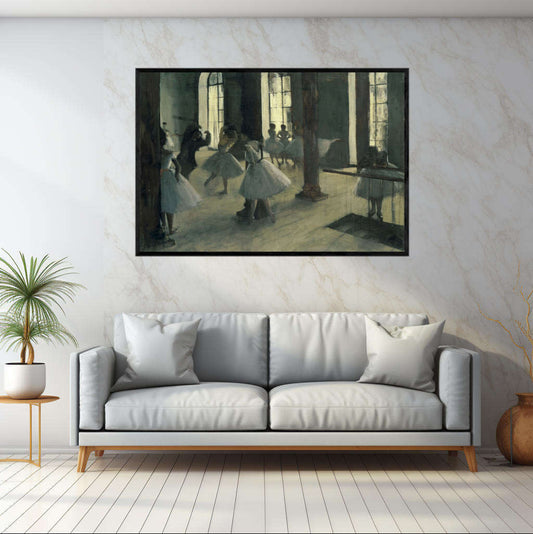 La Repetition au Foyer de la Danse by Edgar Degas  | Edgar Degas Wall Art Prints - The Canvas Hive