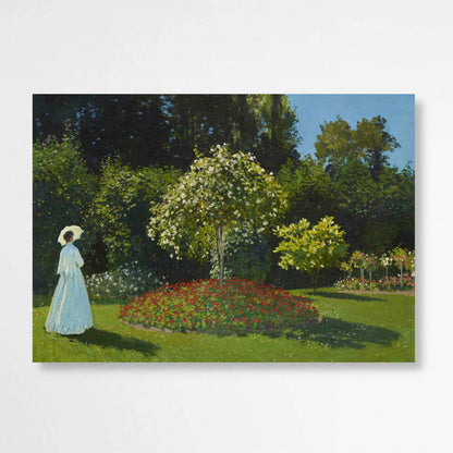 Lady in the Garden by Claude Monet | Claude Monet Wall Art Prints - The Canvas Hive