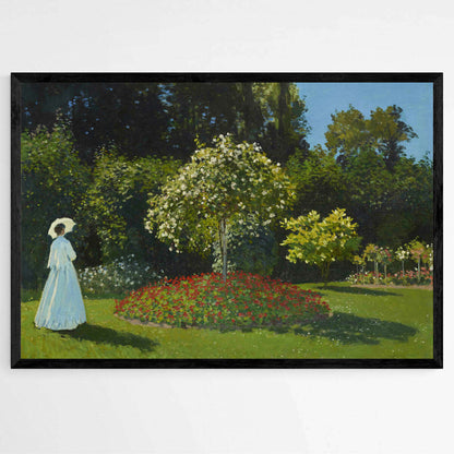 Lady in the Garden by Claude Monet | Claude Monet Wall Art Prints - The Canvas Hive