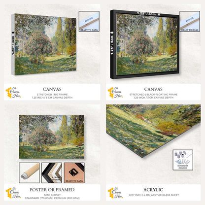 Landscape The Parc Monceau by Claude Monet | Claude Monet Wall Art Prints - The Canvas Hive