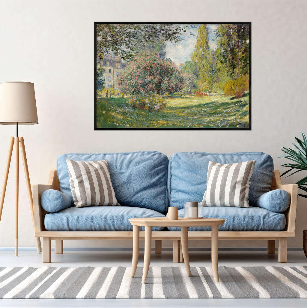 Landscape The Parc Monceau by Claude Monet | Claude Monet Wall Art Prints - The Canvas Hive