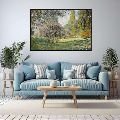 Landscape The Parc Monceau by Claude Monet | Claude Monet Wall Art Prints - The Canvas Hive