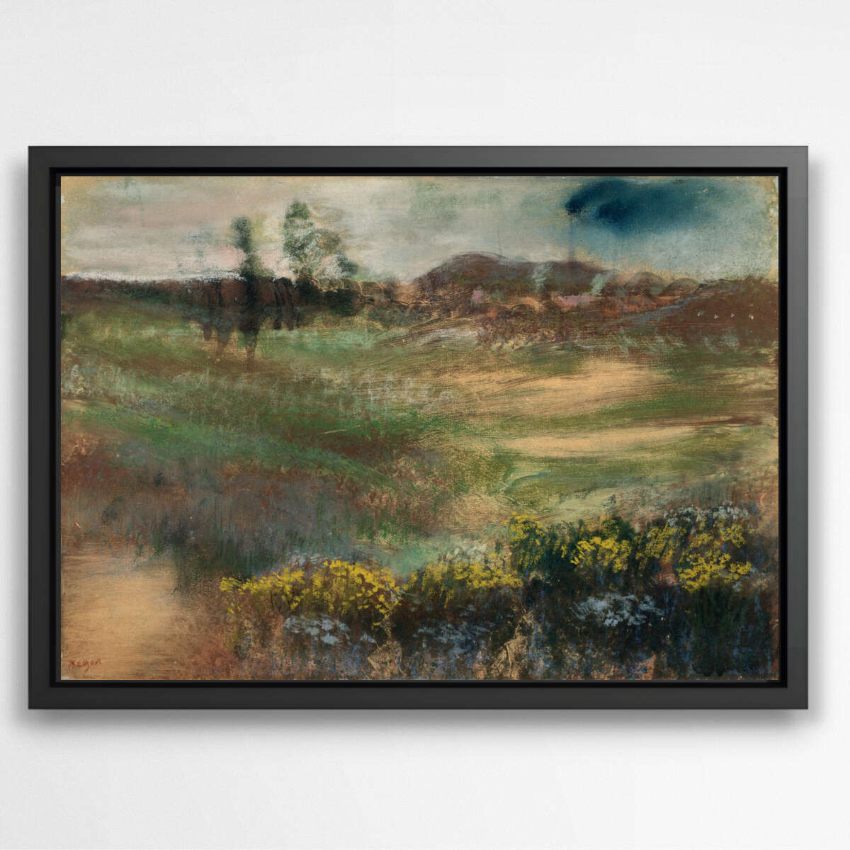 Landscape with Smokestacks by Egdar Degas | Edgar Degas Wall Art Prints - The Canvas Hive