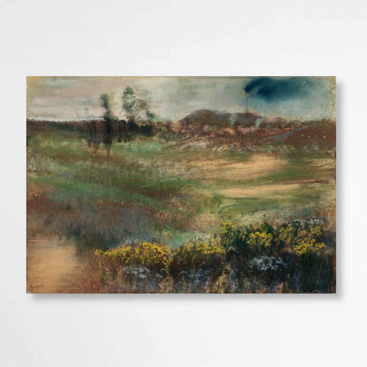 Landscape with Smokestacks by Egdar Degas | Edgar Degas Wall Art Prints - The Canvas Hive