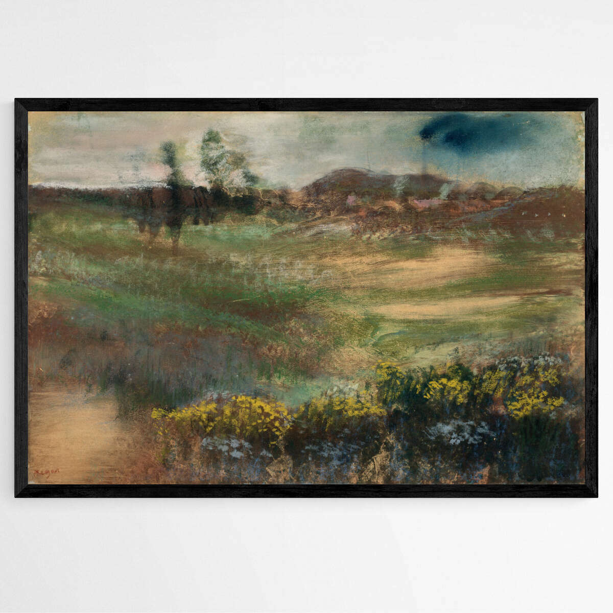 Landscape with Smokestacks by Egdar Degas | Edgar Degas Wall Art Prints - The Canvas Hive