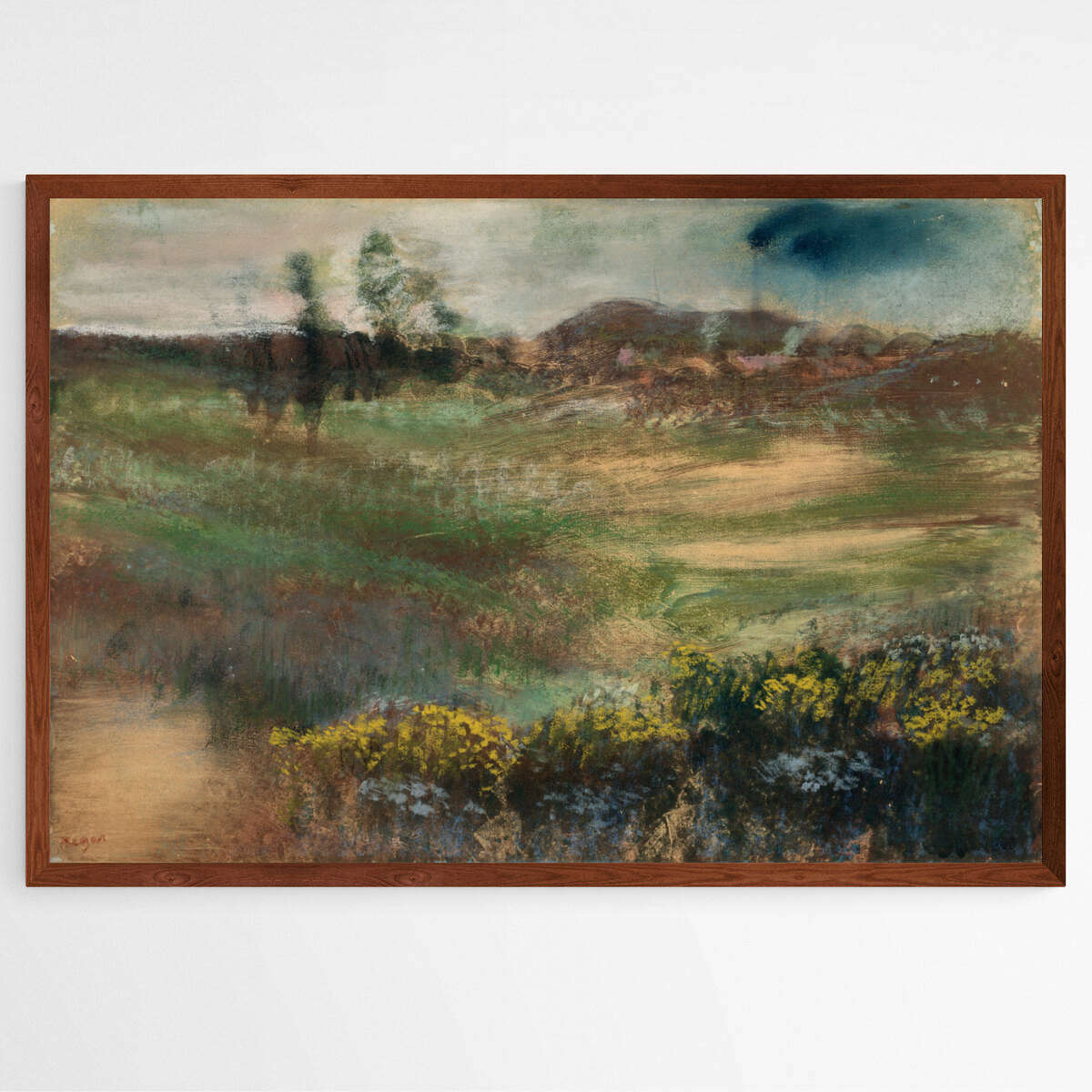 Landscape with Smokestacks by Egdar Degas | Edgar Degas Wall Art Prints - The Canvas Hive