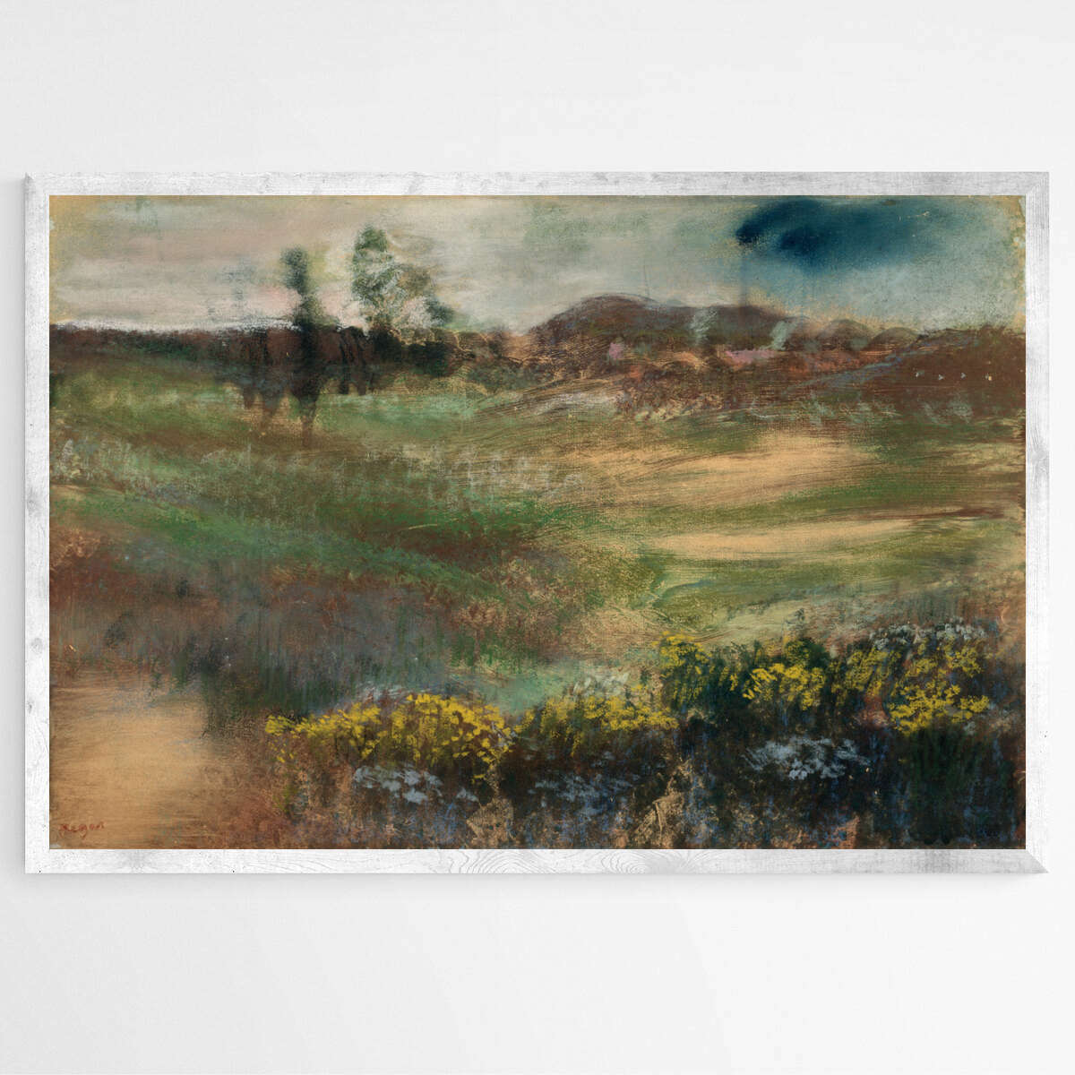 Landscape with Smokestacks by Egdar Degas | Edgar Degas Wall Art Prints - The Canvas Hive