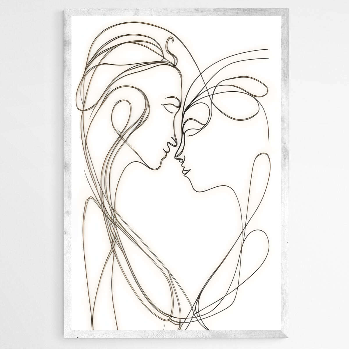 Linear Kisses | Minimalist Wall Art Prints - The Canvas Hive