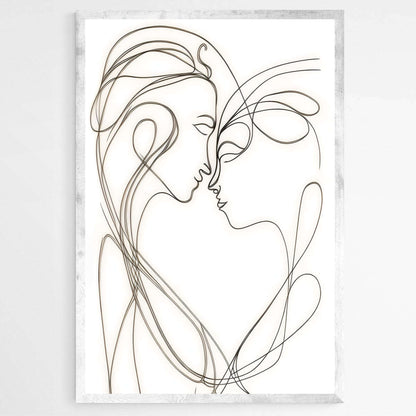 Linear Kisses | Minimalist Wall Art Prints - The Canvas Hive
