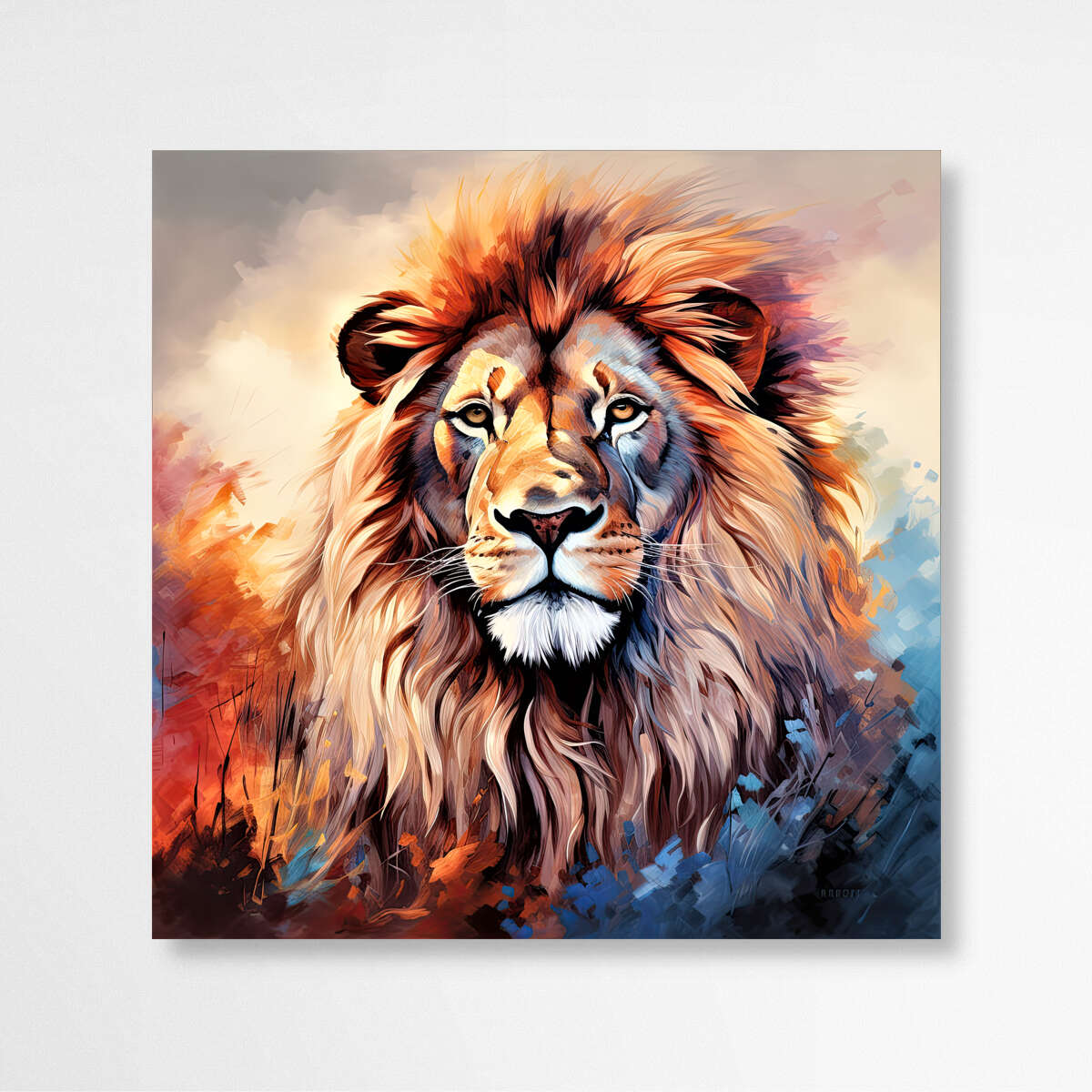 Lion Pastel Majesty | Animals Wall Art Prints - The Canvas Hive