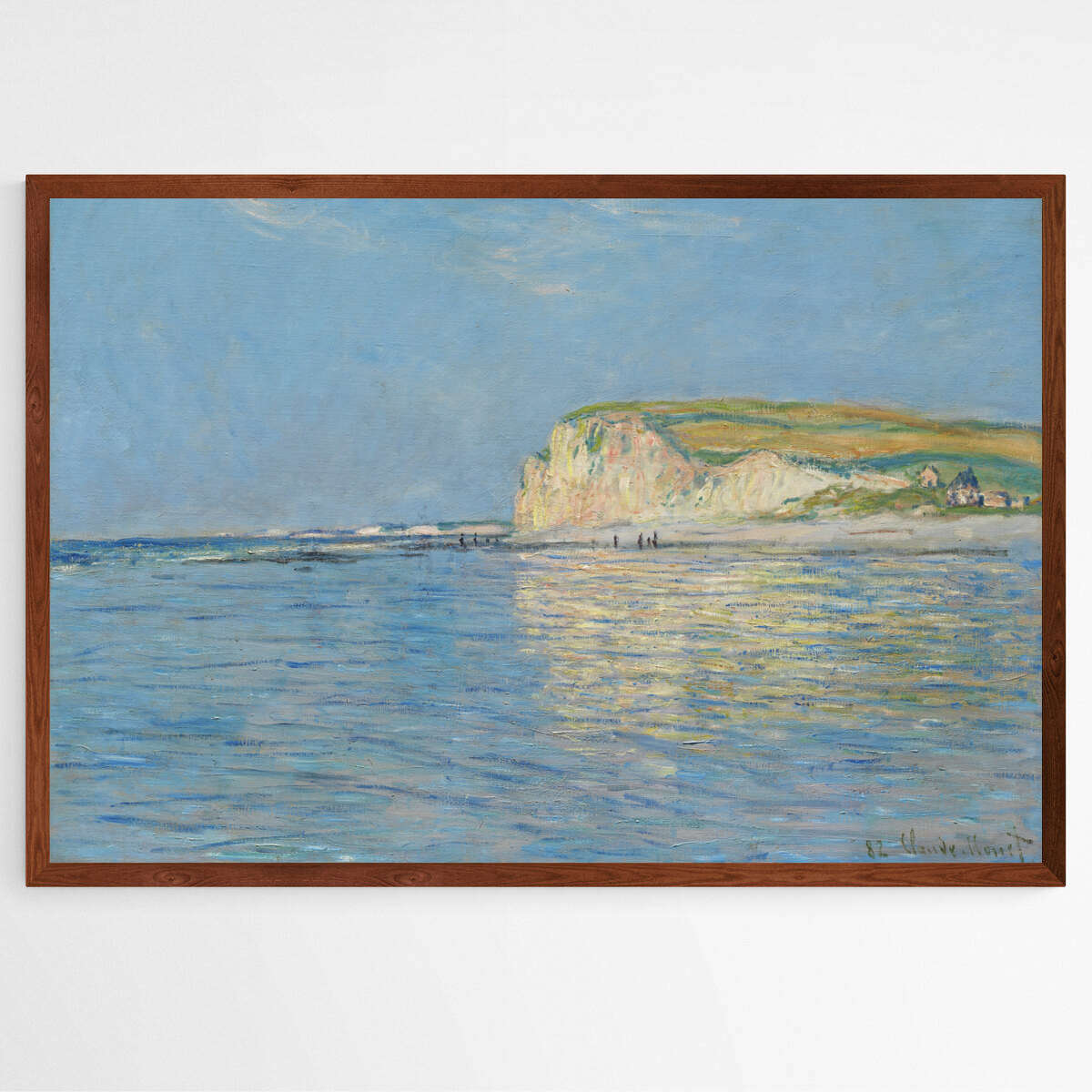 Low Tide at Pourville by Claude Monet | Claude Monet Wall Art Prints - The Canvas Hive