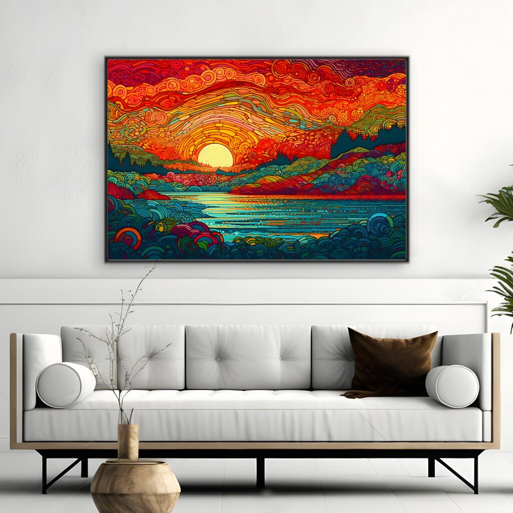 Luminous Horizons Sun | Nature Wall Art Prints - The Canvas Hive