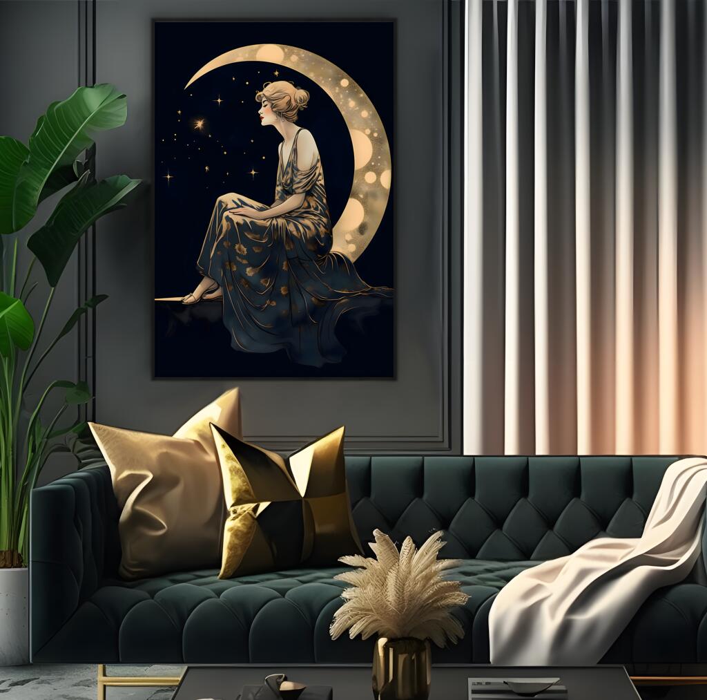 Lunar Serenity | Minimalist Wall Art Prints - The Canvas Hive