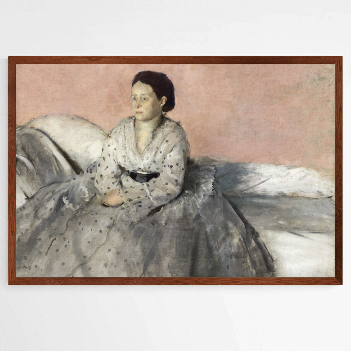 Madame Rene de Gas by Edgar Degas | Edgar Degas Wall Art Prints - The Canvas Hive