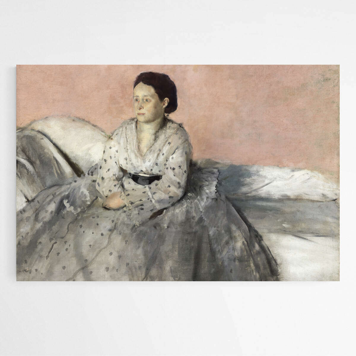 Madame Rene de Gas by Edgar Degas | Edgar Degas Wall Art Prints - The Canvas Hive