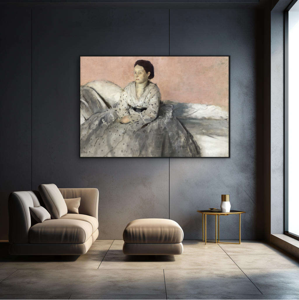 Madame Rene de Gas by Edgar Degas | Edgar Degas Wall Art Prints - The Canvas Hive