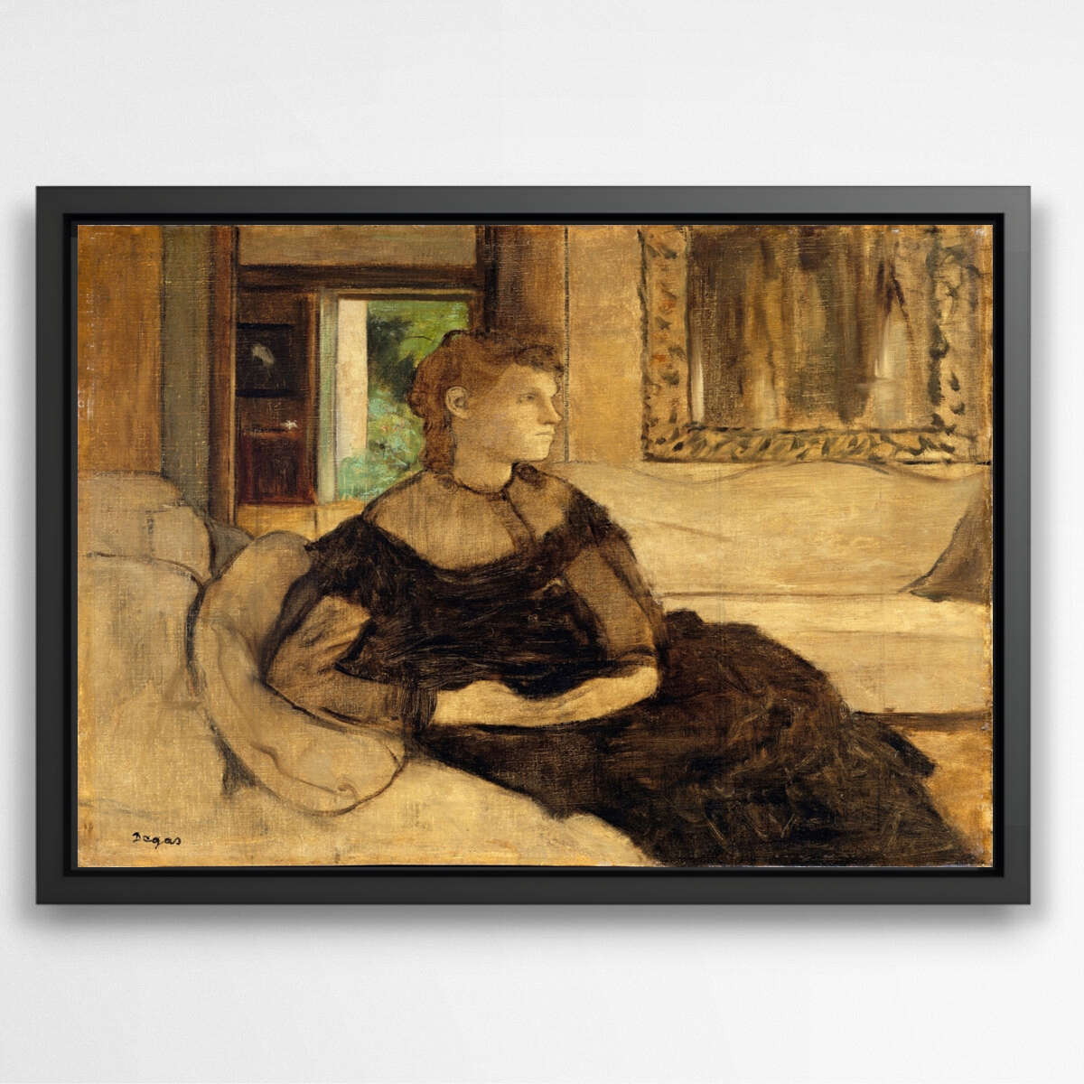 Madame Theodore Gobillard by Edgar Degas | Edgar Degas Wall Art Prints - The Canvas Hive