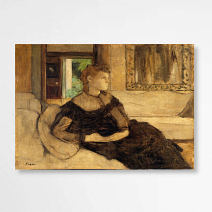 Madame Theodore Gobillard by Edgar Degas | Edgar Degas Wall Art Prints - The Canvas Hive