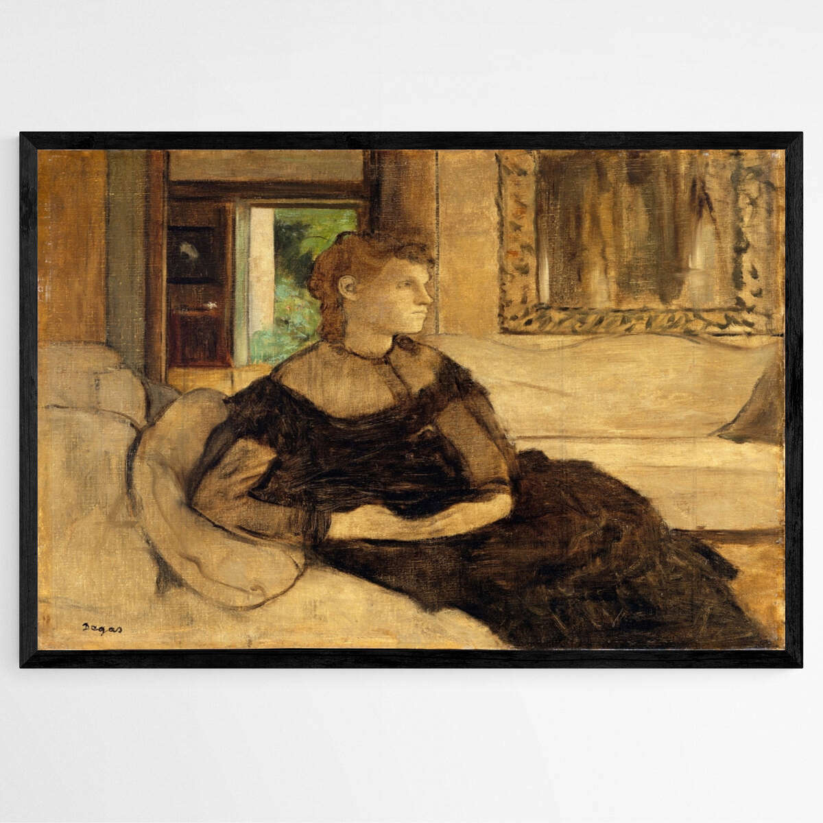 Madame Theodore Gobillard by Edgar Degas | Edgar Degas Wall Art Prints - The Canvas Hive