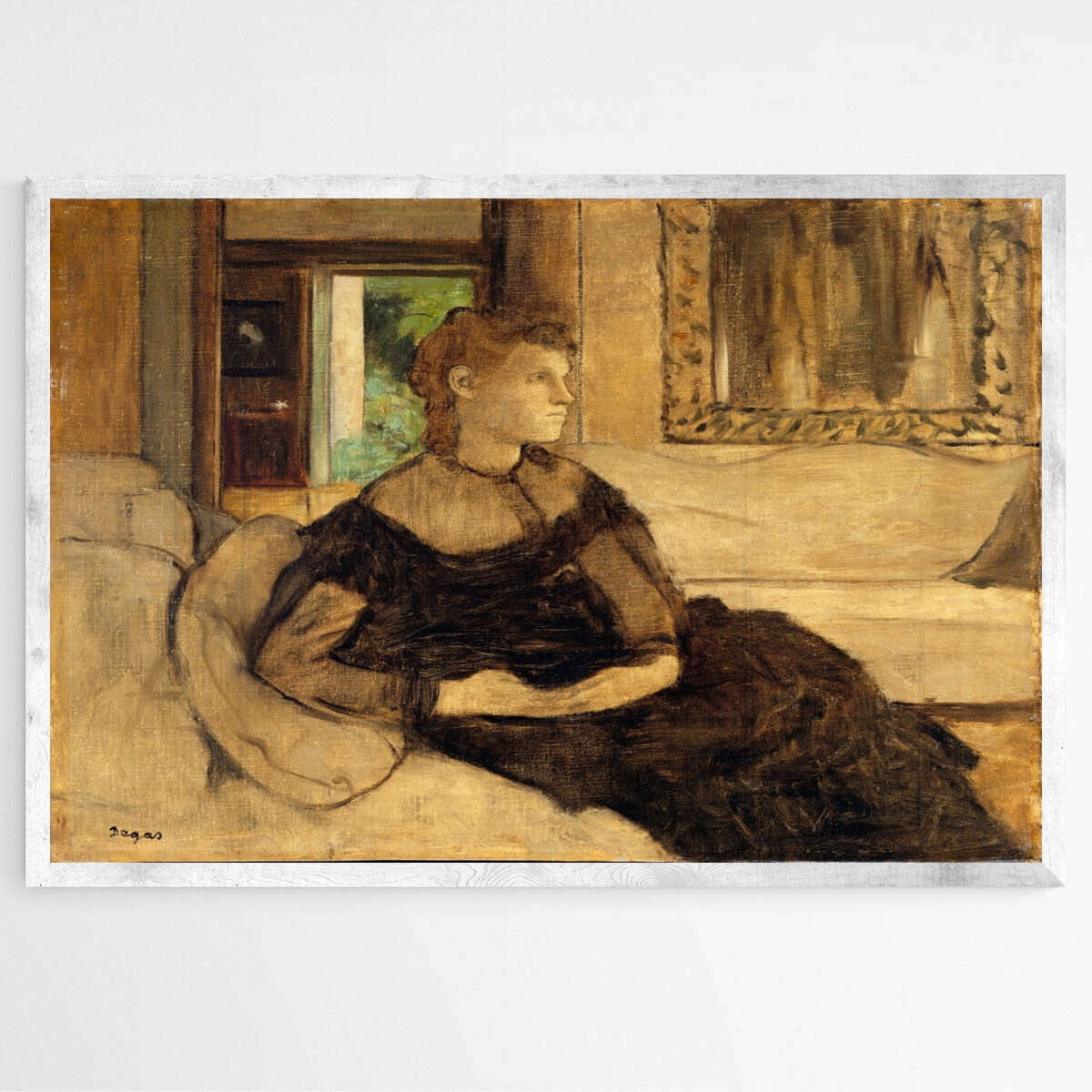 Madame Theodore Gobillard by Edgar Degas | Edgar Degas Wall Art Prints - The Canvas Hive