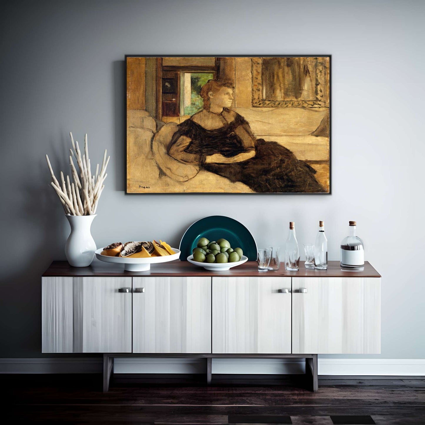 Madame Theodore Gobillard by Edgar Degas | Edgar Degas Wall Art Prints - The Canvas Hive