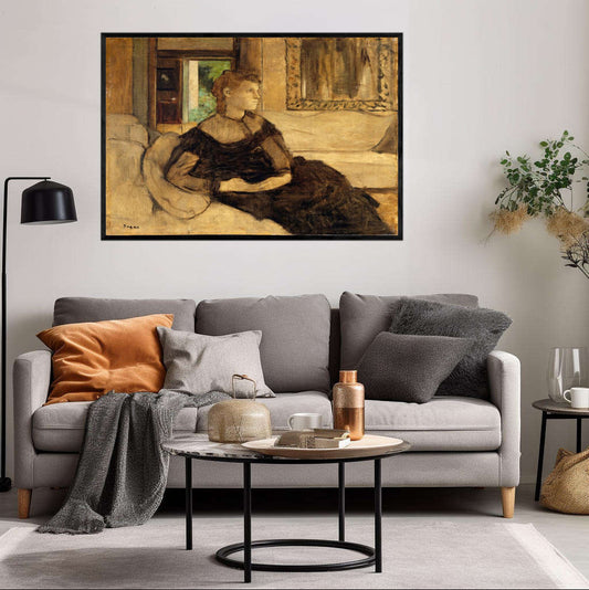 Madame Theodore Gobillard by Edgar Degas | Edgar Degas Wall Art Prints - The Canvas Hive