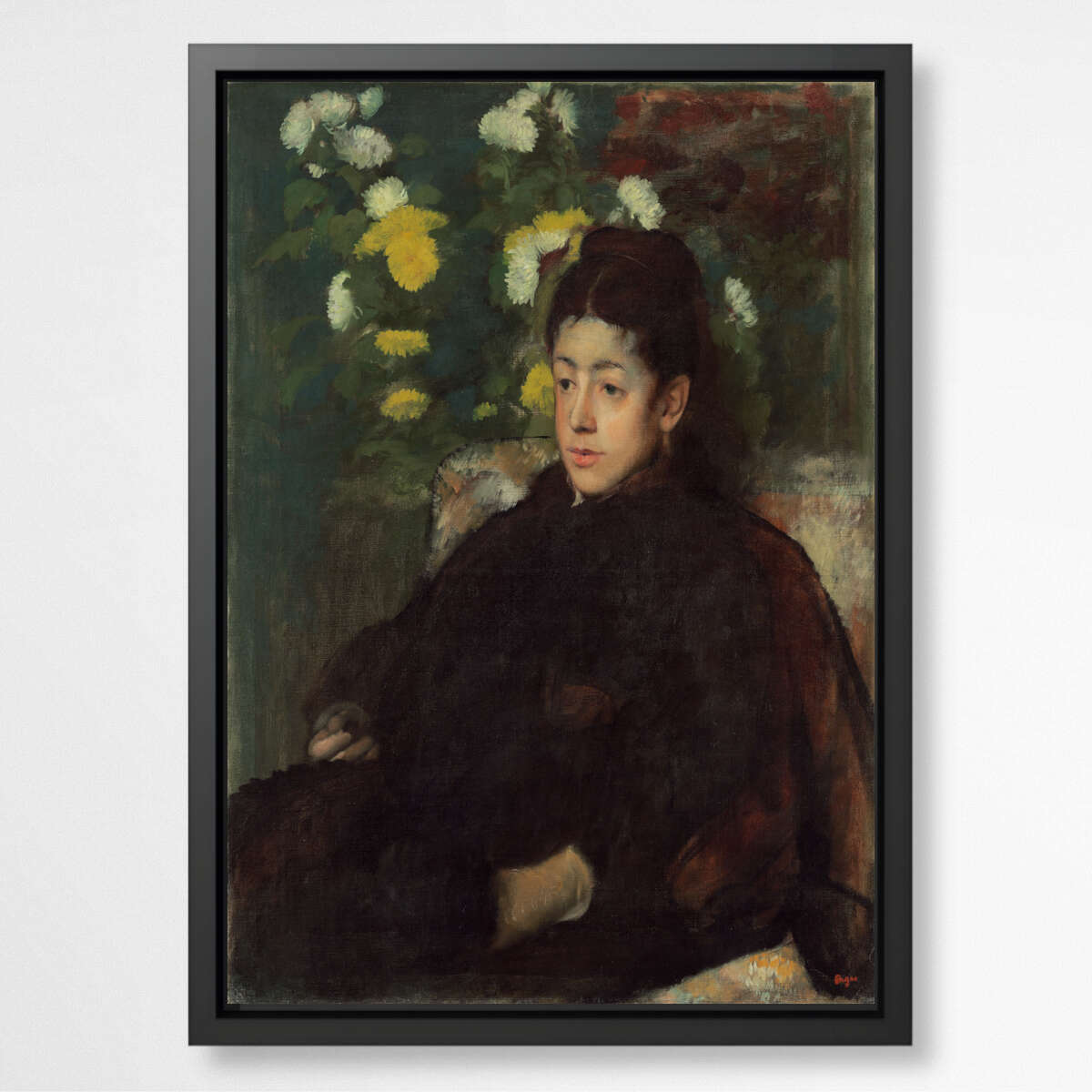 Mademoiselle Malot by Edgar Degas | Edgar Degas Wall Art Prints - The Canvas Hive