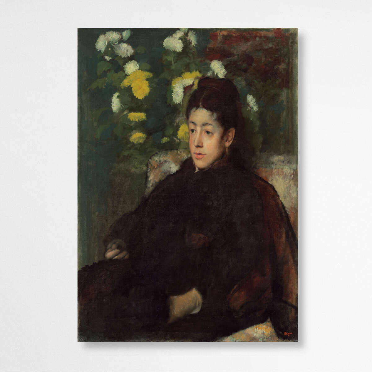 Mademoiselle Malot by Edgar Degas | Edgar Degas Wall Art Prints - The Canvas Hive