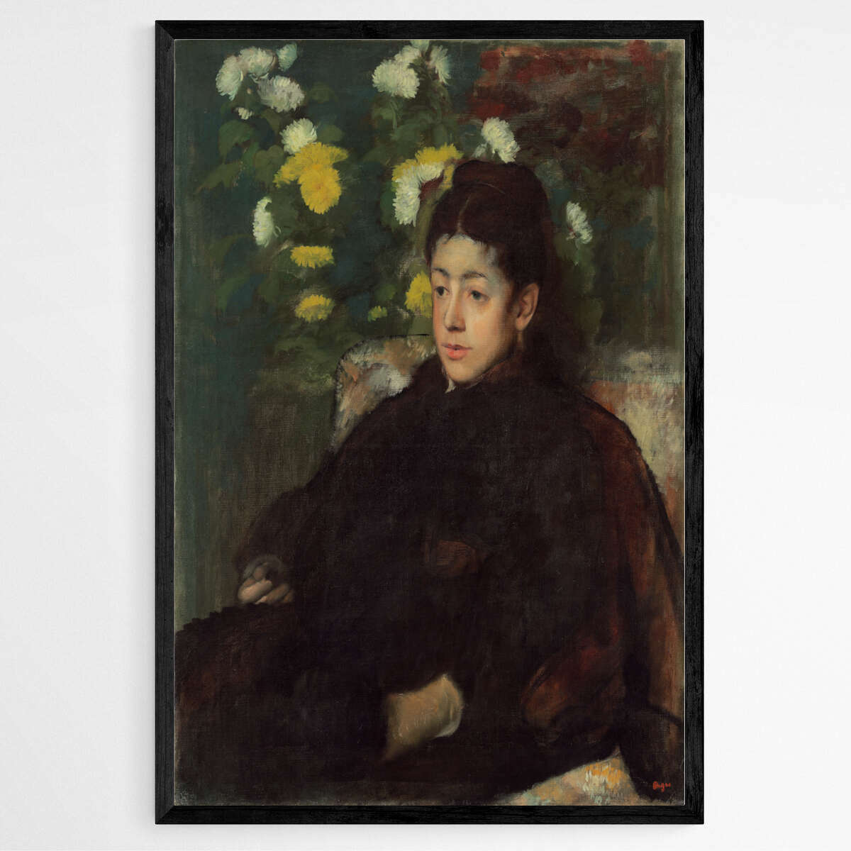 Mademoiselle Malot by Edgar Degas | Edgar Degas Wall Art Prints - The Canvas Hive