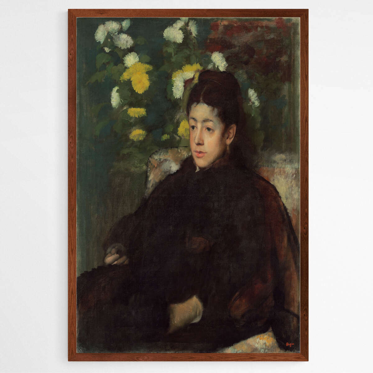 Mademoiselle Malot by Edgar Degas | Edgar Degas Wall Art Prints - The Canvas Hive