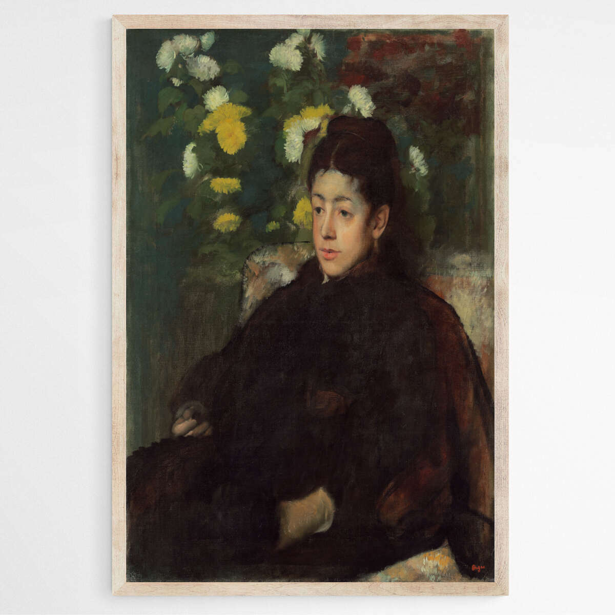 Mademoiselle Malot by Edgar Degas | Edgar Degas Wall Art Prints - The Canvas Hive