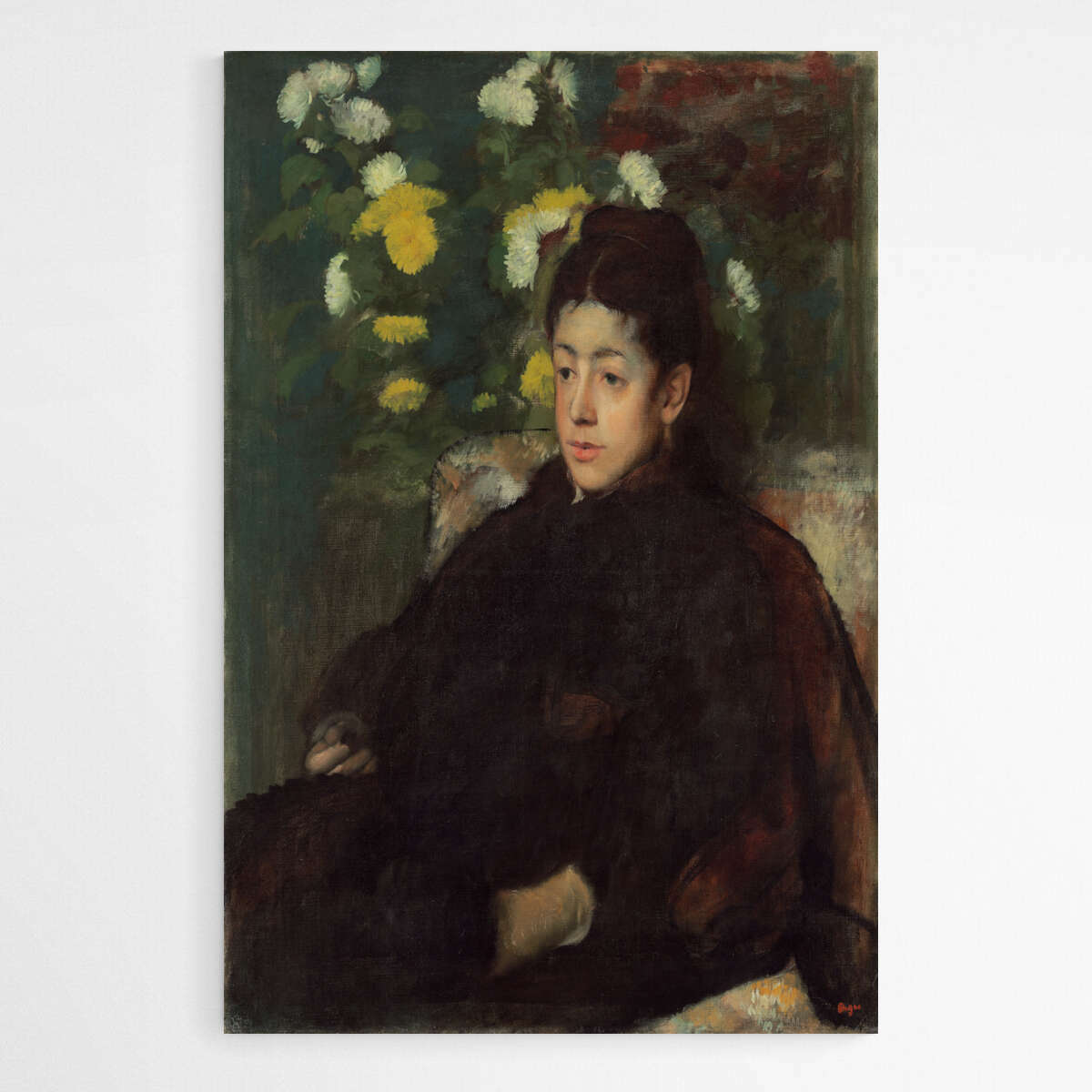 Mademoiselle Malot by Edgar Degas | Edgar Degas Wall Art Prints - The Canvas Hive