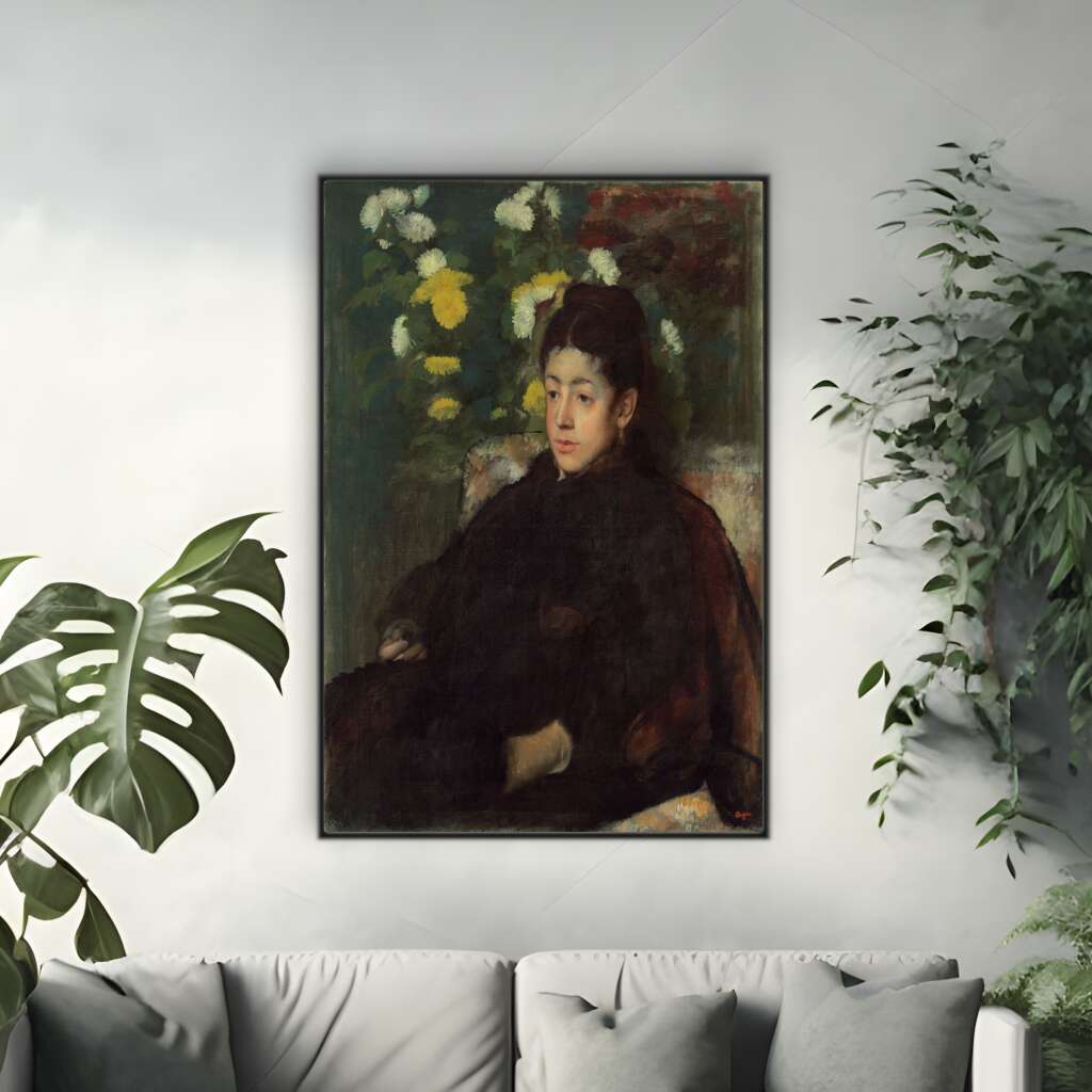 Mademoiselle Malot by Edgar Degas | Edgar Degas Wall Art Prints - The Canvas Hive