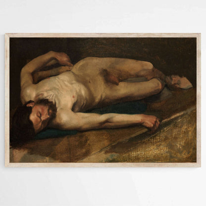 Male Nude by Edgar Degas | Edgar Degas Wall Art Prints - The Canvas Hive