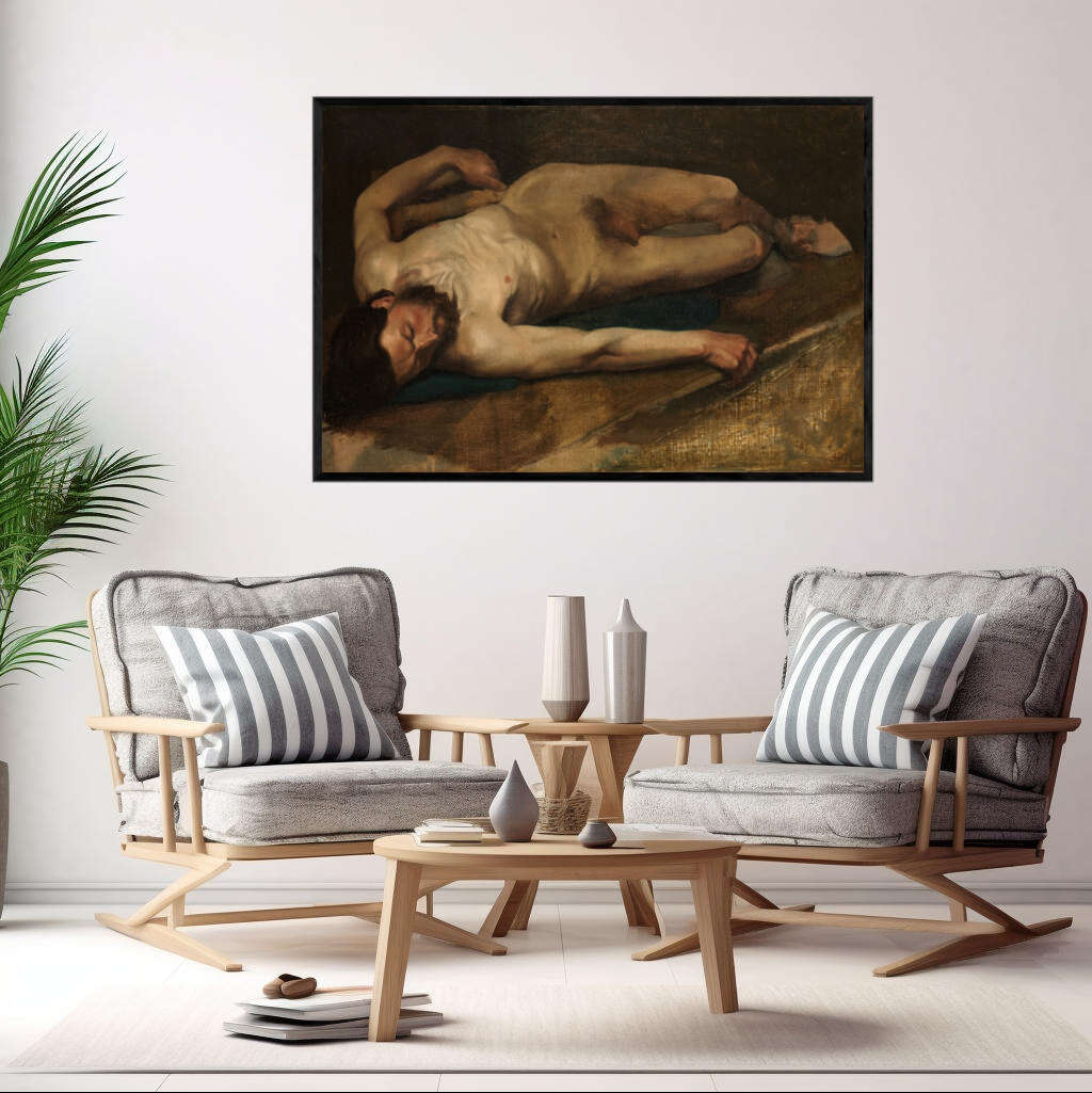 Male Nude by Edgar Degas | Edgar Degas Wall Art Prints - The Canvas Hive