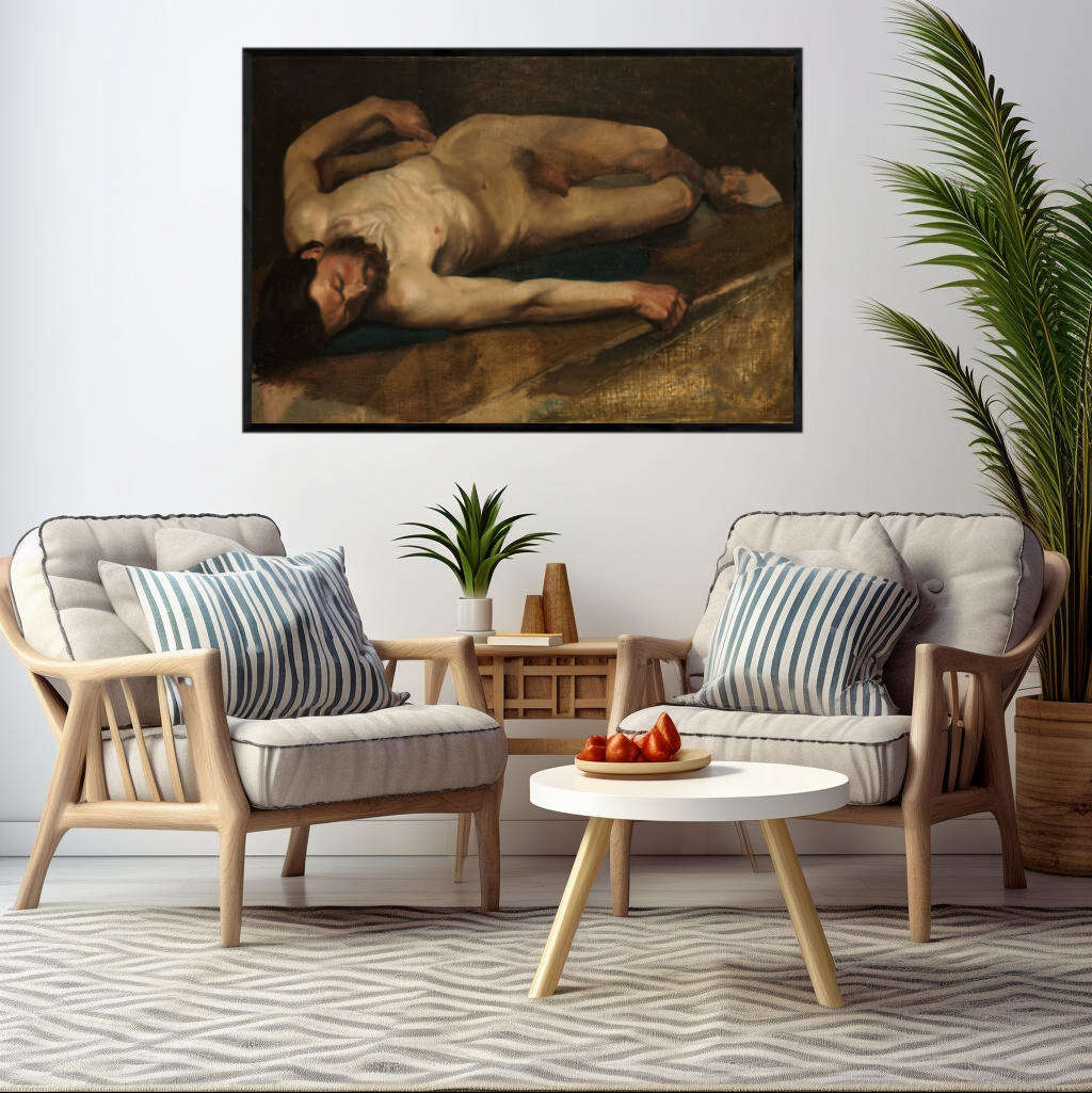 Male Nude by Edgar Degas | Edgar Degas Wall Art Prints - The Canvas Hive