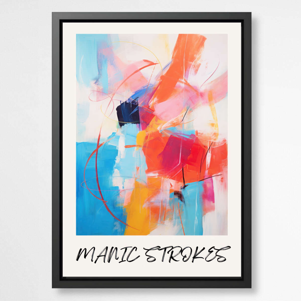 Manic Stroked | Abstract Wall Art Prints - The Canvas Hive