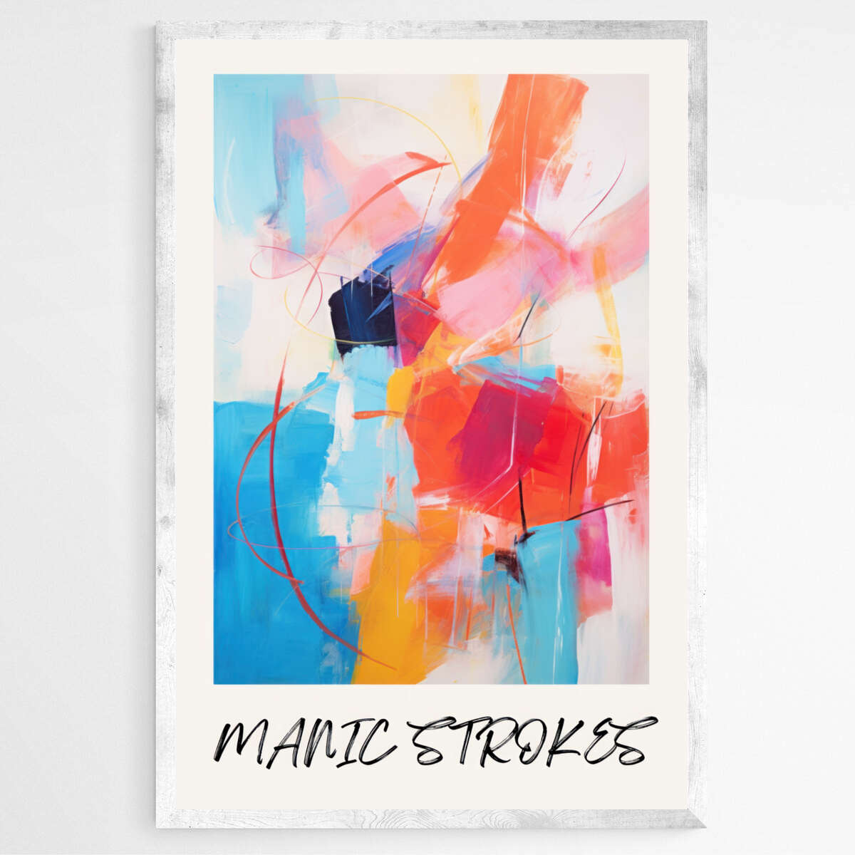 Manic Stroked | Abstract Wall Art Prints - The Canvas Hive