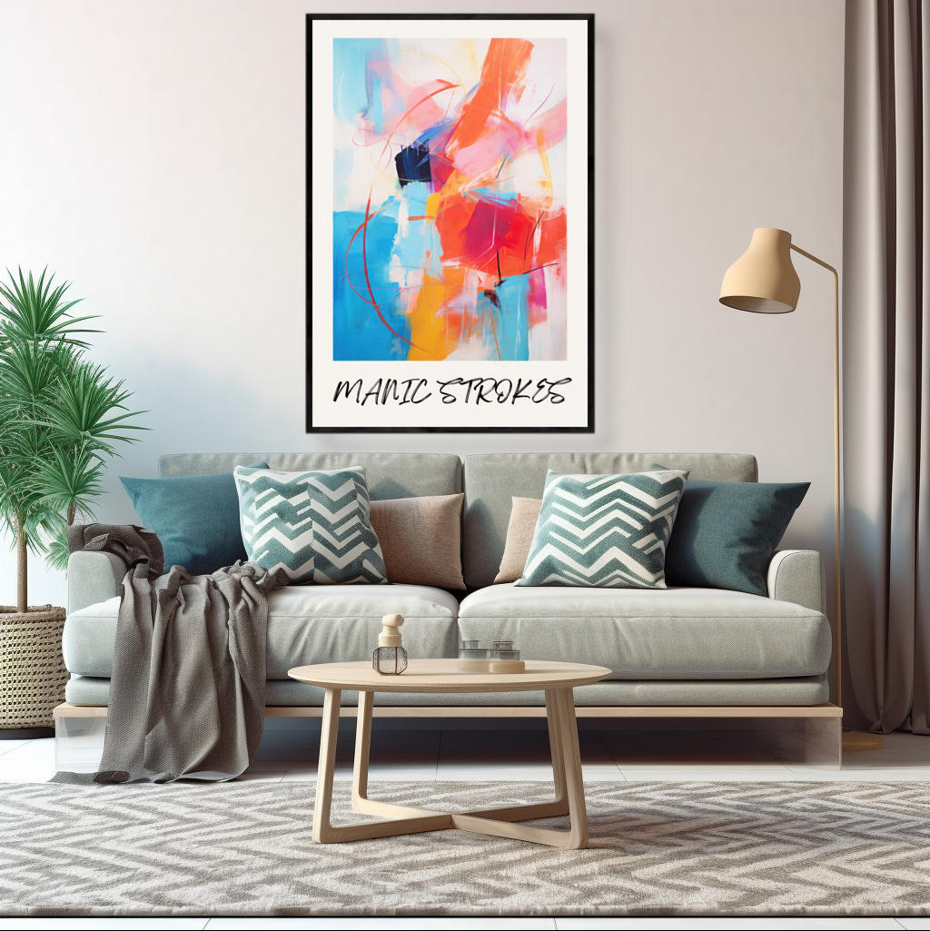 Manic Stroked | Abstract Wall Art Prints - The Canvas Hive