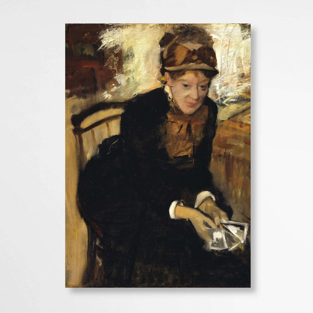 Mary Cassatt by Edgar Degas | Edgar Degas Wall Art Prints - The Canvas Hive