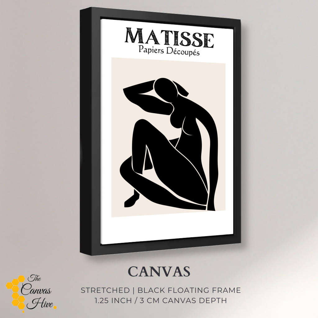 Matisse Black Female Nude | Matisse Wall Art Prints - The Canvas Hive